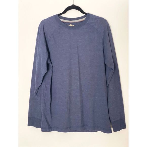 Outdoor Life Blue Crewneck Casual Long Sleeves Men's Sirt Size Medium M7 - Picture 1 of 10